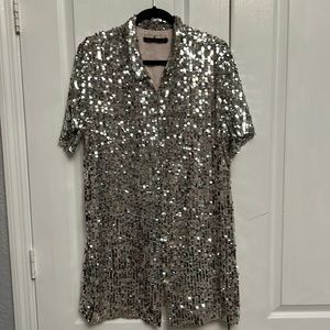 Zara sequin dress NWOT